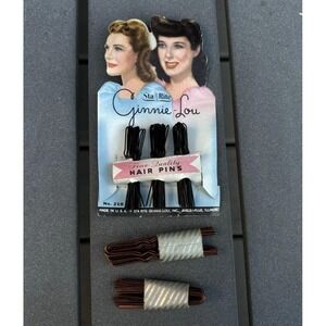 Vintage beauty hair salon package of Ginnie Lou Sta-Rite Hair Pins NOS 1950's
